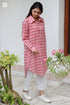 Mul Mul Cotton Long Boyfriend Shirt in Block Print