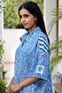 Mul Mul Cotton Beach Dress in Block Print