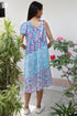 MulMul Cotton Maxwell Dress in Block Print