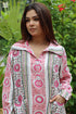 Rayon Long Boyfriend Dress in Floral Print