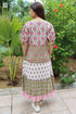 Mul Mul Cotton Prairie Dress in Floral Block Print