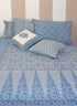 40s Cotton Pillow Cover in Floral Print