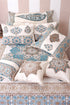 20s Cotton Lumbar Cushion Cover In Graphic Block Print