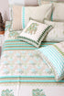 Mulmul Cotton Quilt In Graphic Block Print
