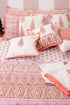 Mulmul Cotton Quilt In Graphic Block Print