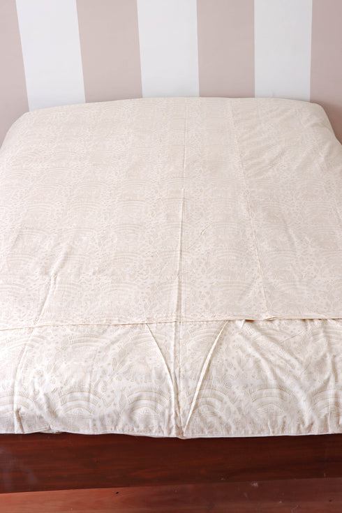 60s Cotton Duvet Cover In Block Print (Only Duvet Cover)