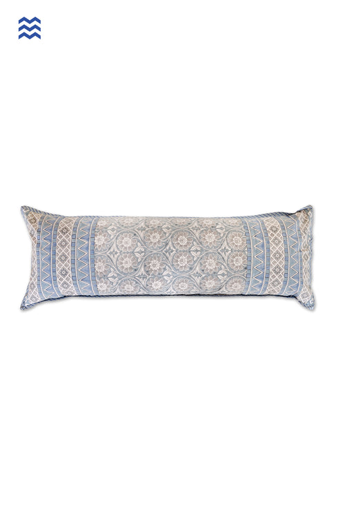 20s Cotton Lumber Cushion Cover in Floral Block Print