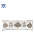 20s Cotton Lumbar Cushion Cover in Floral Block Print