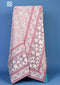 20s Cotton Bed Cover In Carnelian Pink And Powder Blue Floral Block Print