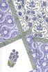 20s Cotton Bed Cover in Floral Block Print
