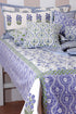 20s Cotton Bed Cover in Floral Block Print
