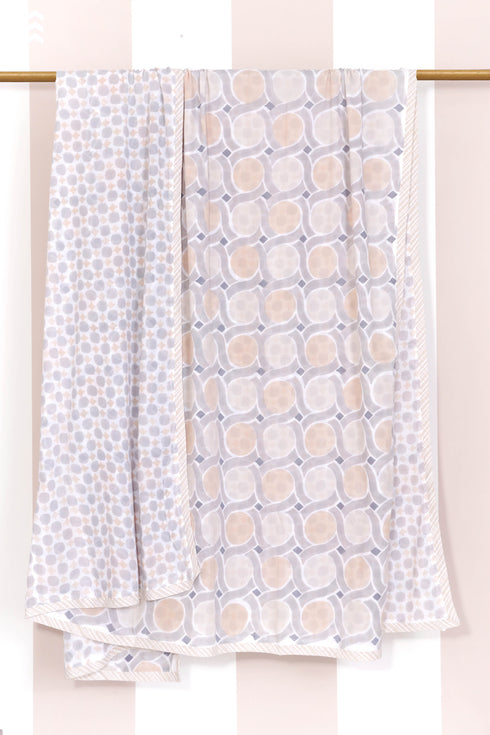 Mulmul Cotton Dohar In Block Print