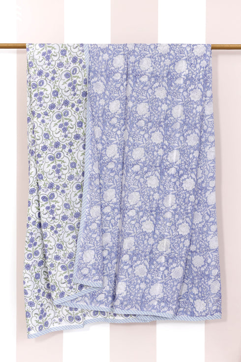 Mulmul Cotton Dohar In Block Print