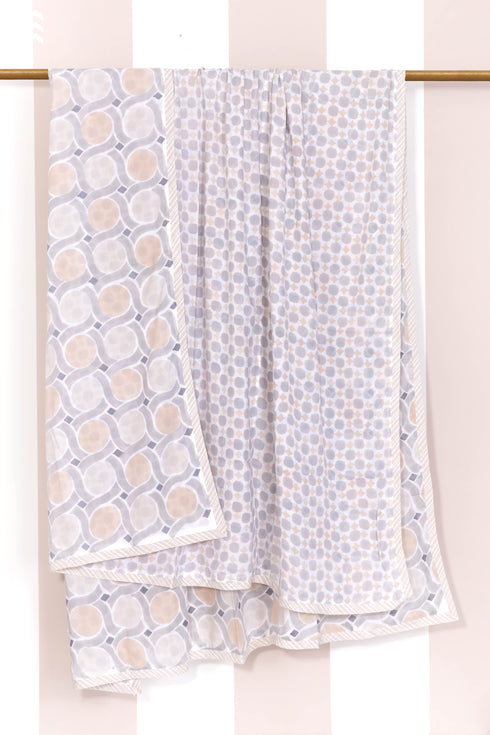 Mulmul Cotton Dohar In Block Print