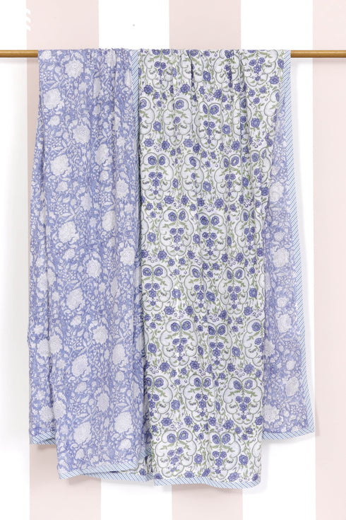 Mulmul Cotton Dohar In Block Print