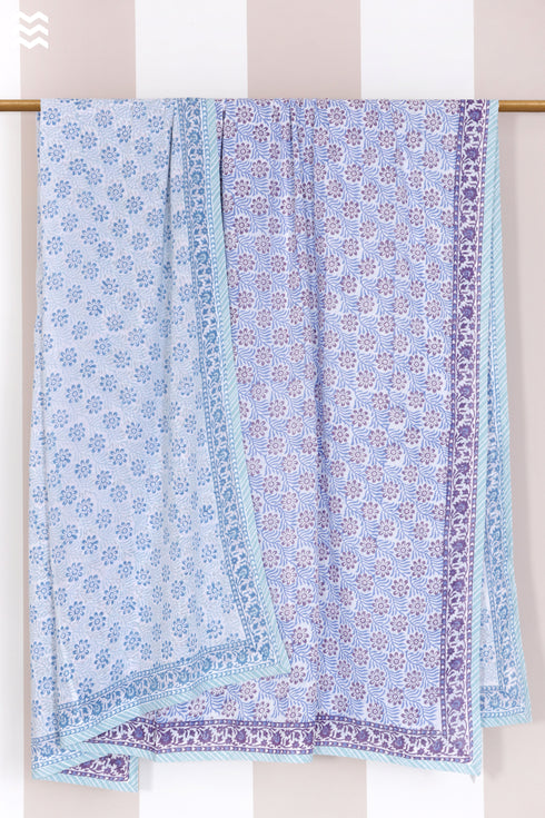 Mulmul Cotton Dohar In Block Print