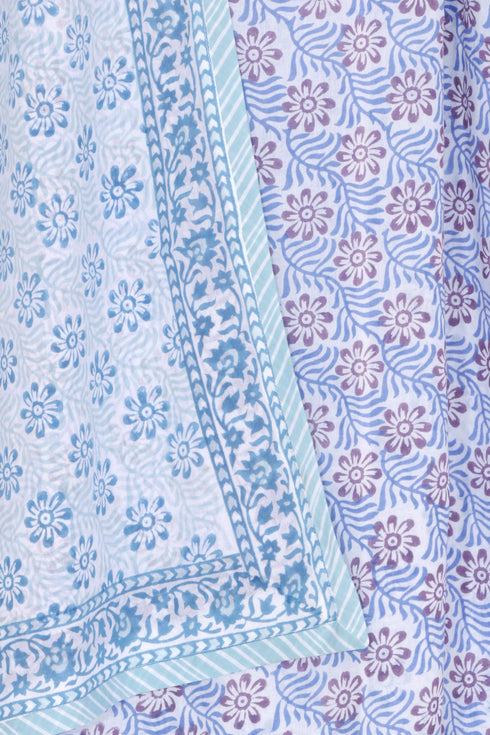 Mulmul Cotton Dohar In Block Print