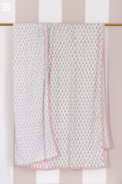 Mulmul Cotton Dohar In Block Print