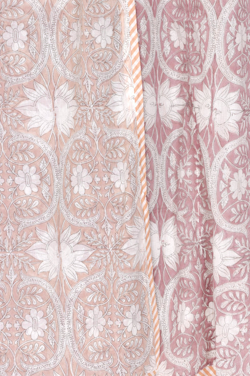 Mulmul Cotton Dohar In Block Print