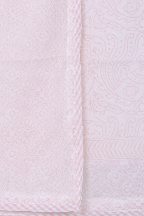 Mul Mul Cotton Dohar in Hand Block Print