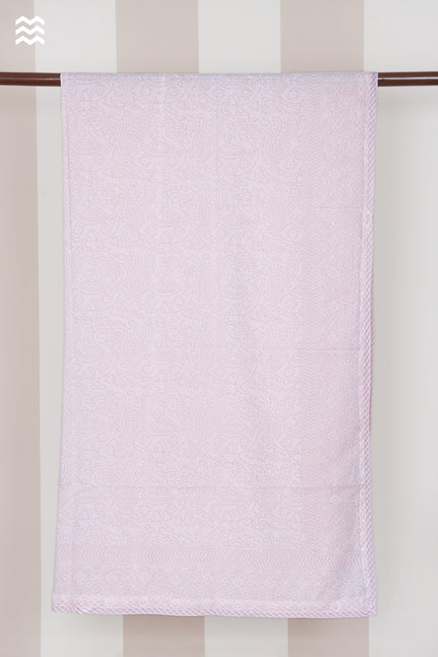 Mul Mul Cotton Dohar in Hand Block Print