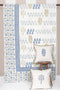 20s Cotton Bed Cover in Floral Block Print
