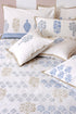 20s Cotton KING SIZE Bed Cover in Floral Block Print
