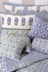 20s Cotton KING SIZE Bed Cover in Floral Block Print