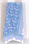 20s Cotton KING SIZE Bed Cover In Floral BlockPrint
