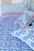 20s Cotton KING SIZE Bed Cover In Floral BlockPrint