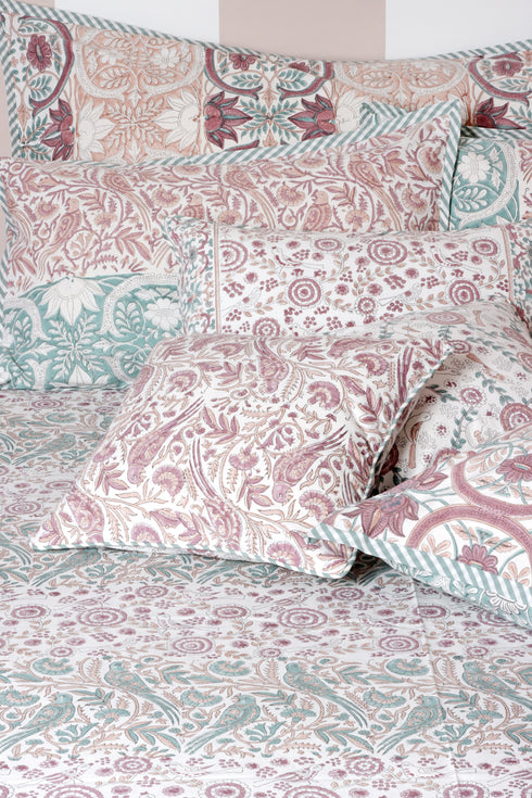 20s Cotton KING SIZE Bed Cover In Block Print