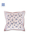 20s Cotton Cushion Cover in Block Print with Piping