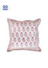 20s Cotton Cushion Cover in Block Print with Piping
