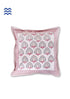 20s Cotton Cushion Cover in Block Print with Piping