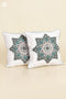 20s Cotton Cushion Cover in Floral Block Print