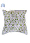 20s Cotton Cushion Cover in Floral Block Print