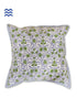 20s Cotton Cushion Cover in Floral Block Print