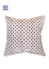20s Cotton Cushion Cover in Block Print with Piping