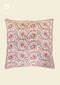 20s Cotton Cushion Cover in Floral Block Print