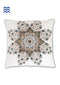 20s Cotton Cushion Cover in Floral Block Print