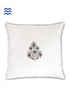 20s Cotton Cushion Cover in Floral Block Print