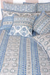 20s Cotton Cushion Cover in Floral Block Print