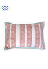 40s Cotton Pillow Cover in Floral Block Print