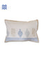 40s Cotton Pillow Cover in Floral Block Print