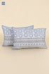 40s Cotton Pillow Cover in Floral Print