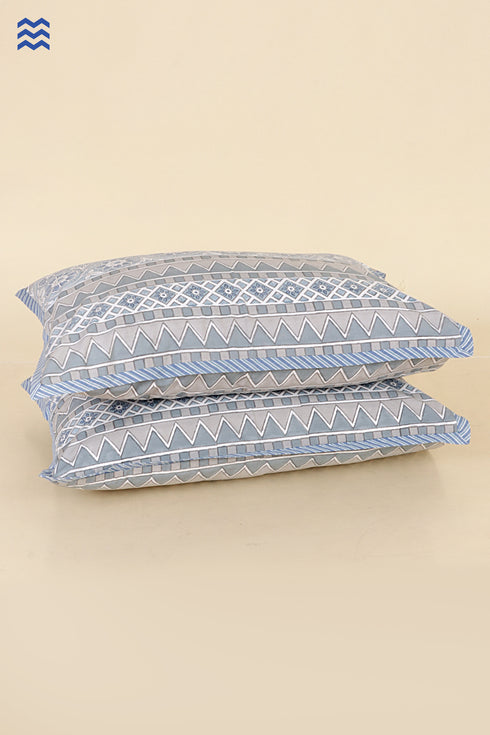 40s Cotton Pillow Cover in Floral Print