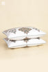 40s Cotton Pillow Cover in Floral Block Print