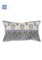 20s Cotton Lumbar Cushion Cover in Floral Block Print