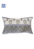 20s Cotton Lumbar Cushion Cover in Floral Block Print