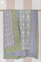 Mulmul Cotton Quilt In Floral Block Print